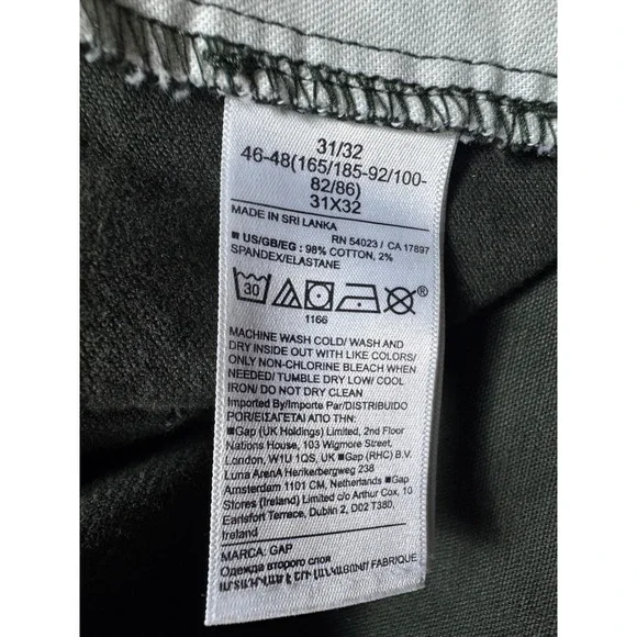 Gap Mens Corduroy Carpenter Pants in Mistletoe Green Double Knee Size 31x32 - Picture 8 of 14